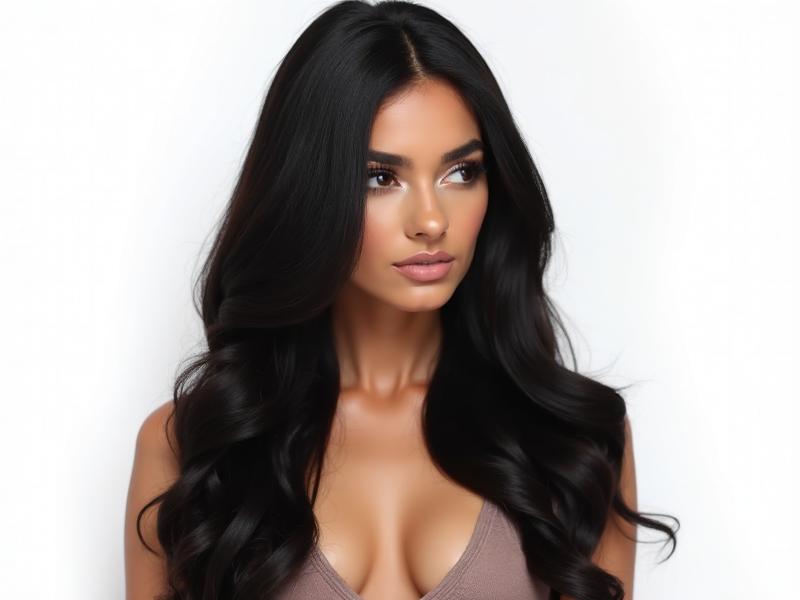 Full Lace Wig — front view · 100% human hair extensions — wholesale from India · Suvita Hair