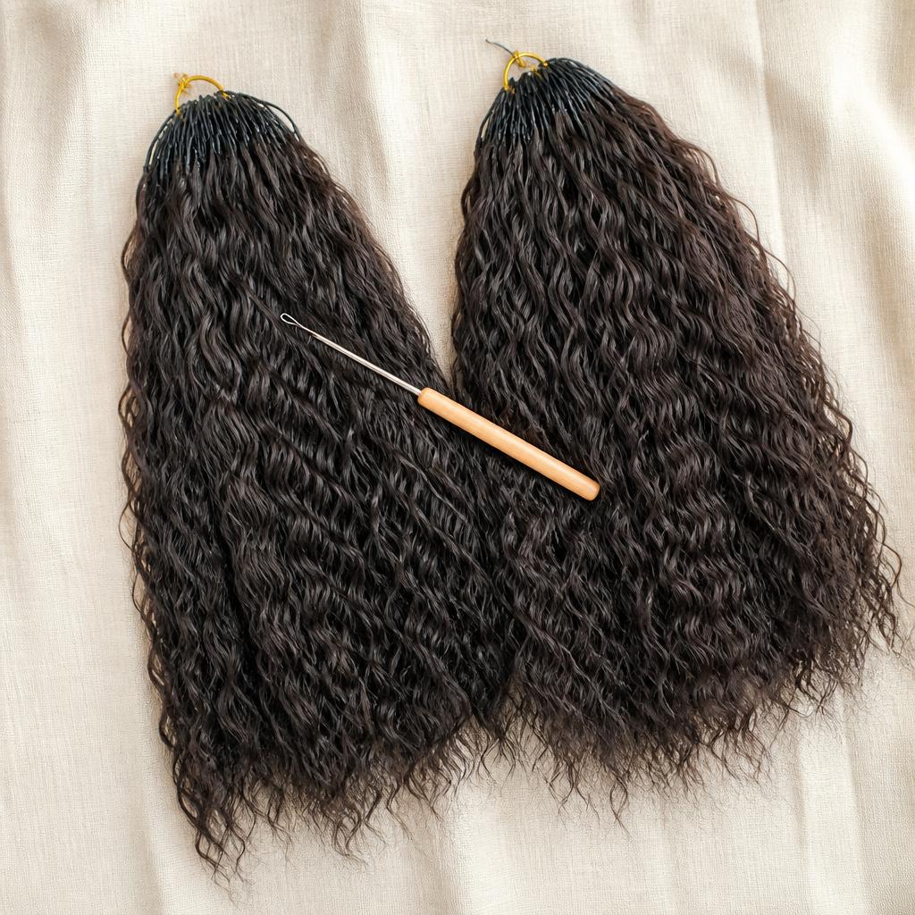 Human Hair Crochet Braid Hair view 3