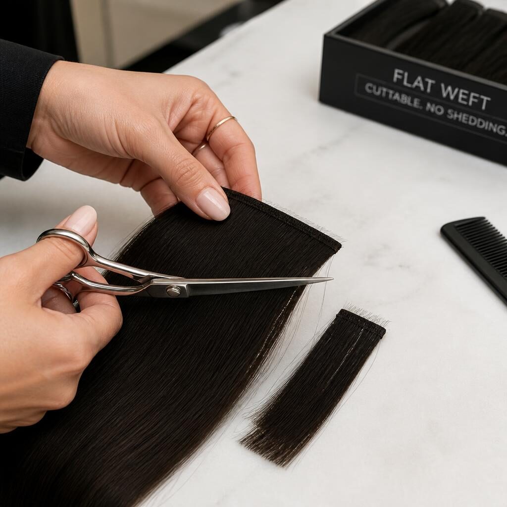 Flat Weft Extensions view 3