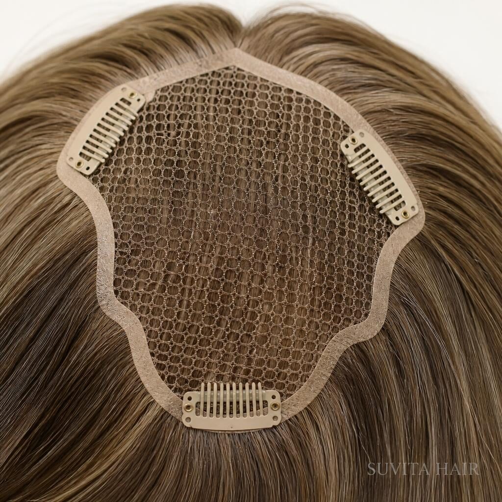 Integration Piece Hair Topper view 2