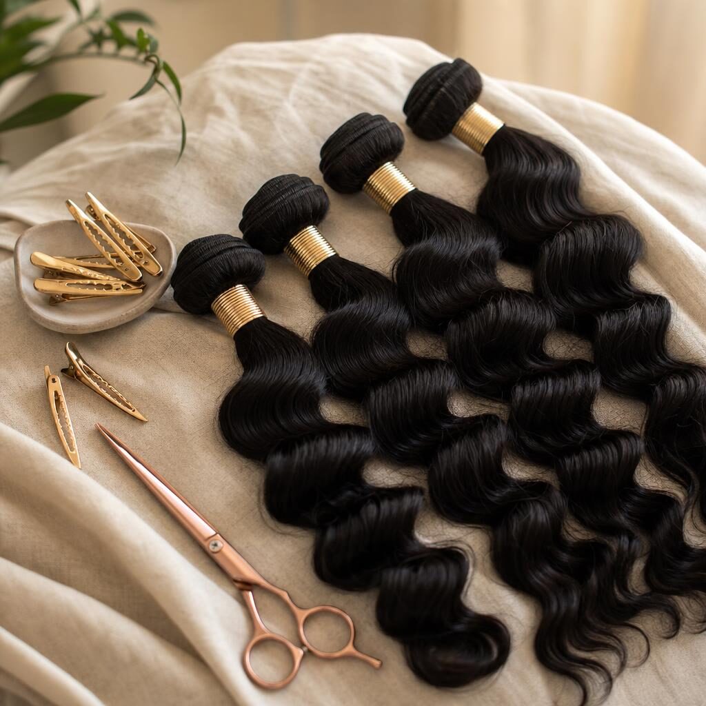 Loose Wave Human Hair Bundles view 3