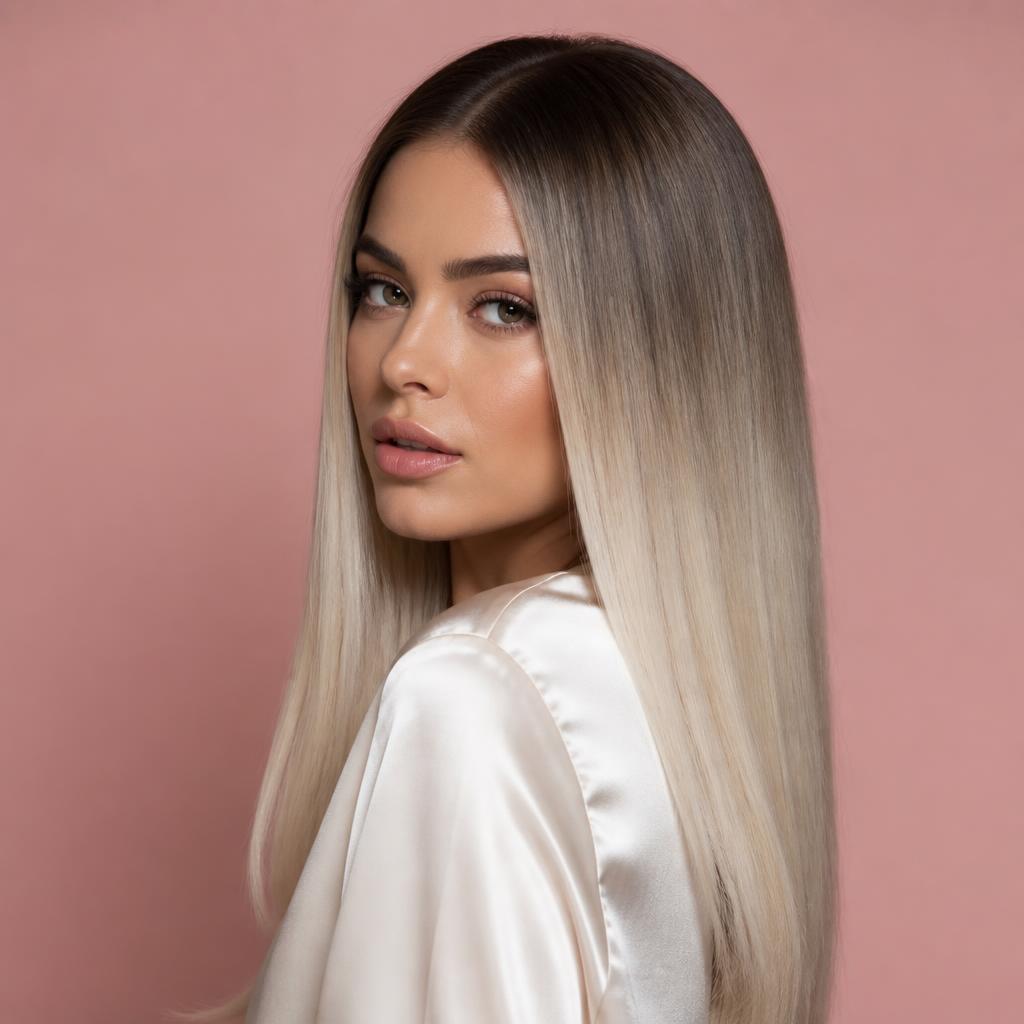 Ombré #1B/613 Platinum Bundles view 3