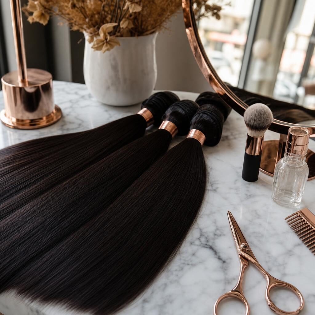 Straight Human Hair Bundles view 3