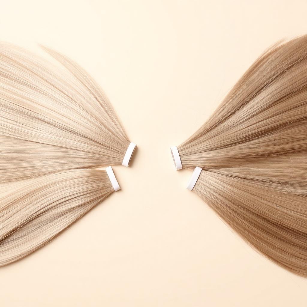Ash Blonde #60 Tape-In Extensions view 3