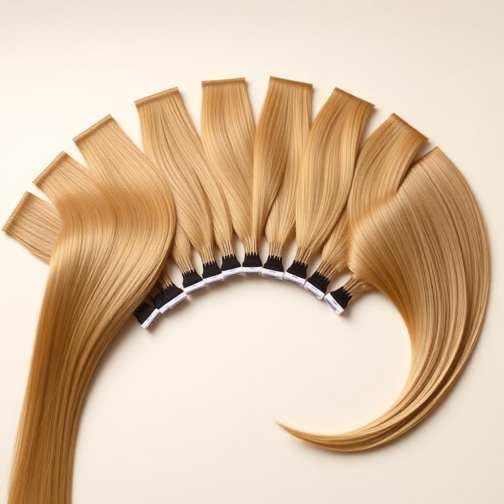 Honey Blonde #27 Tape-In Extensions view 3