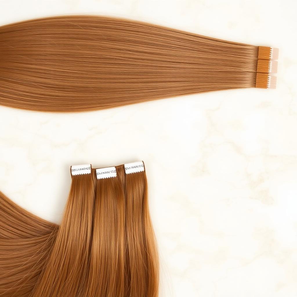 Light Brown #6 Tape-In Extensions