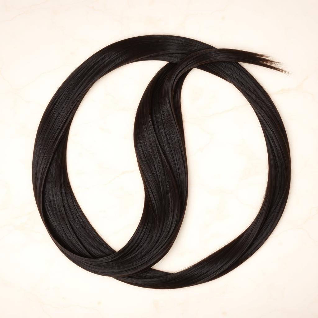 Natural Black #1B Tape-In Extensions view 3