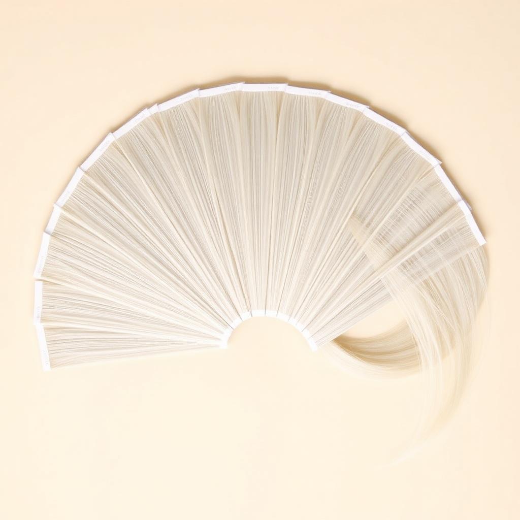 Platinum Blonde #613 Tape-In Extensions view 3